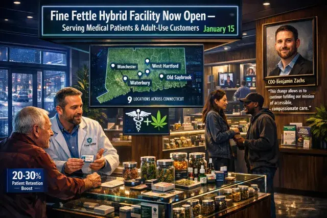 Fine Fettle Converts All Nine Connecticut Dispensaries to Hybrid Facilities January 15